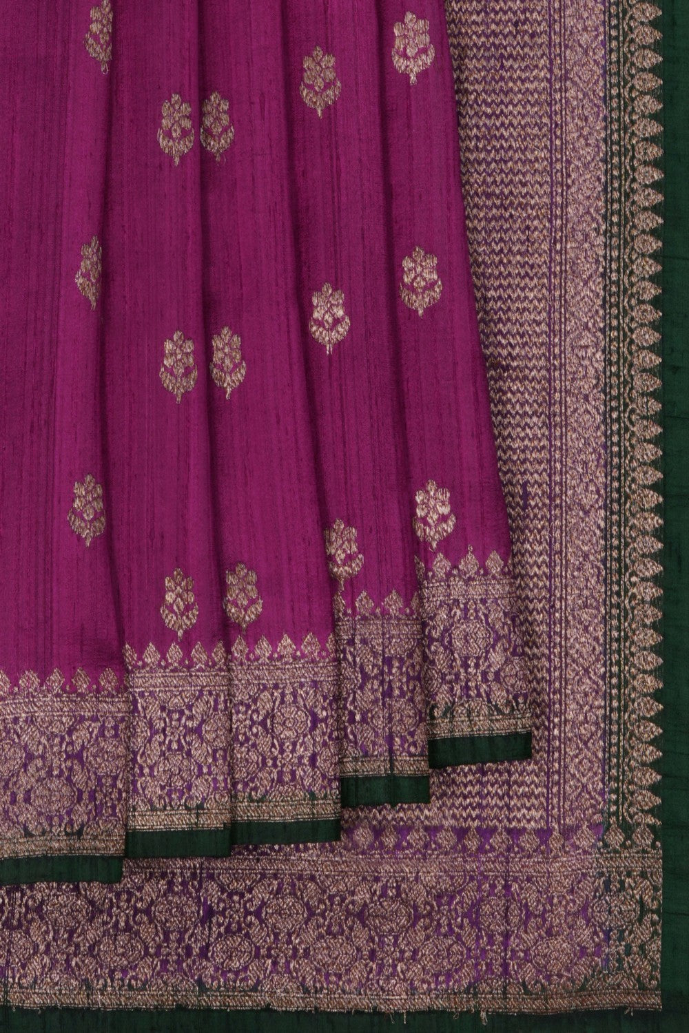 Banarasi Dupion Silk Magenta Saree