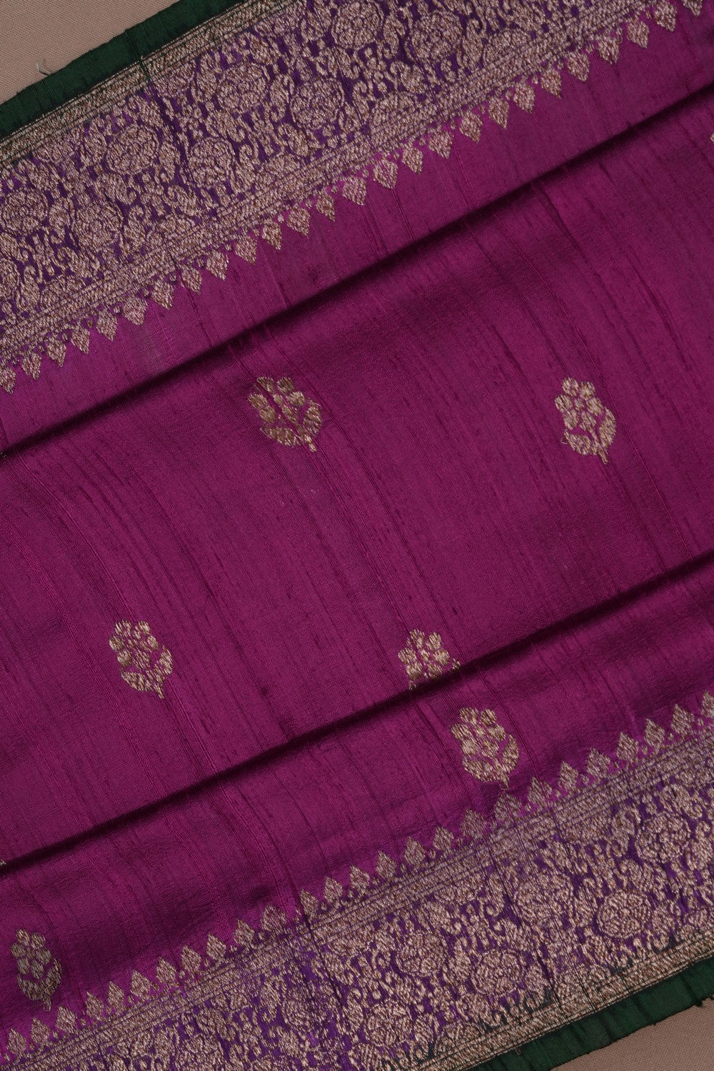 Banarasi Dupion Silk Magenta Saree