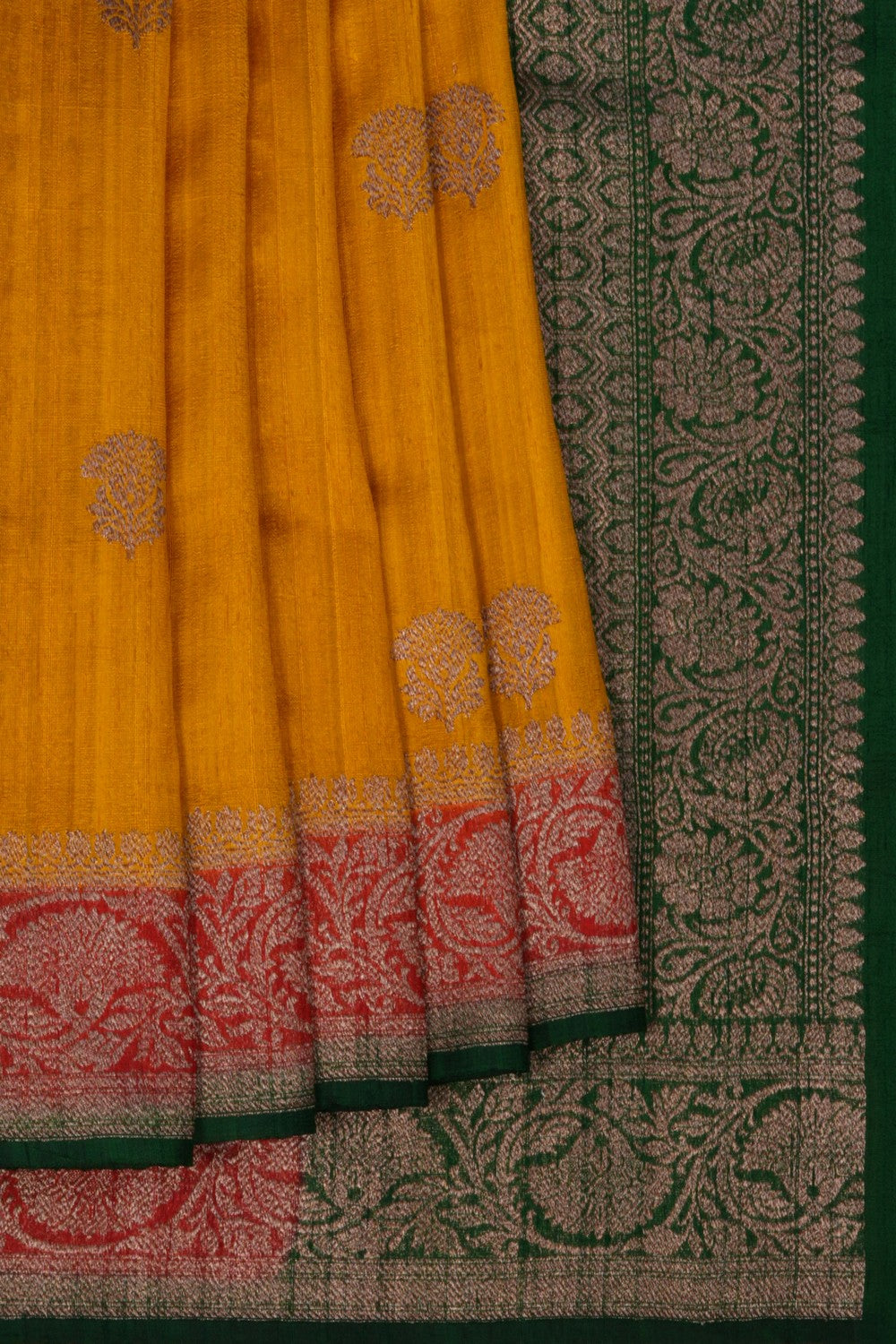 Banarasi Dupion Silk Mustard Saree