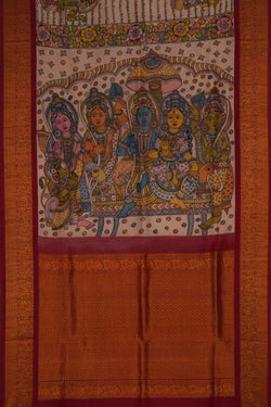 Image of Kalamkari Painting Saree