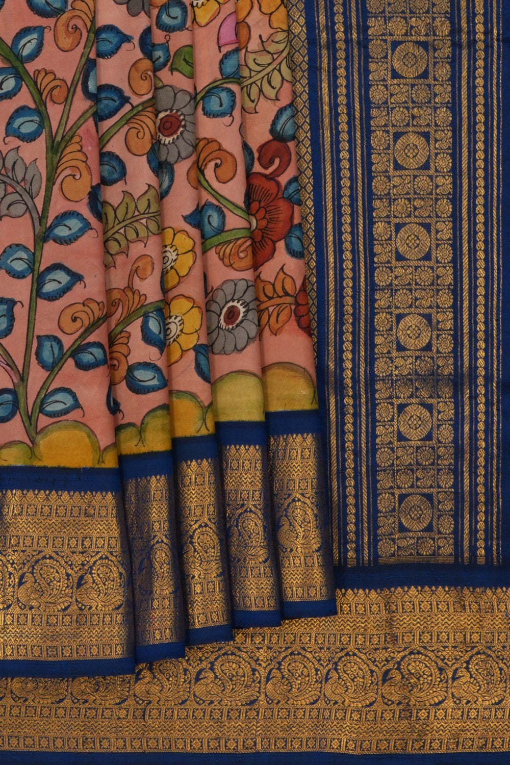 Image of Kalamkari Floral Saree