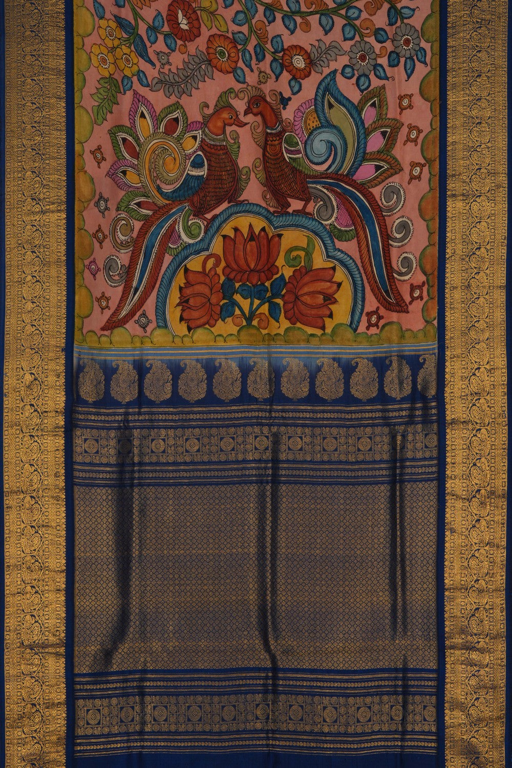 Image of Kalamkari Floral Saree