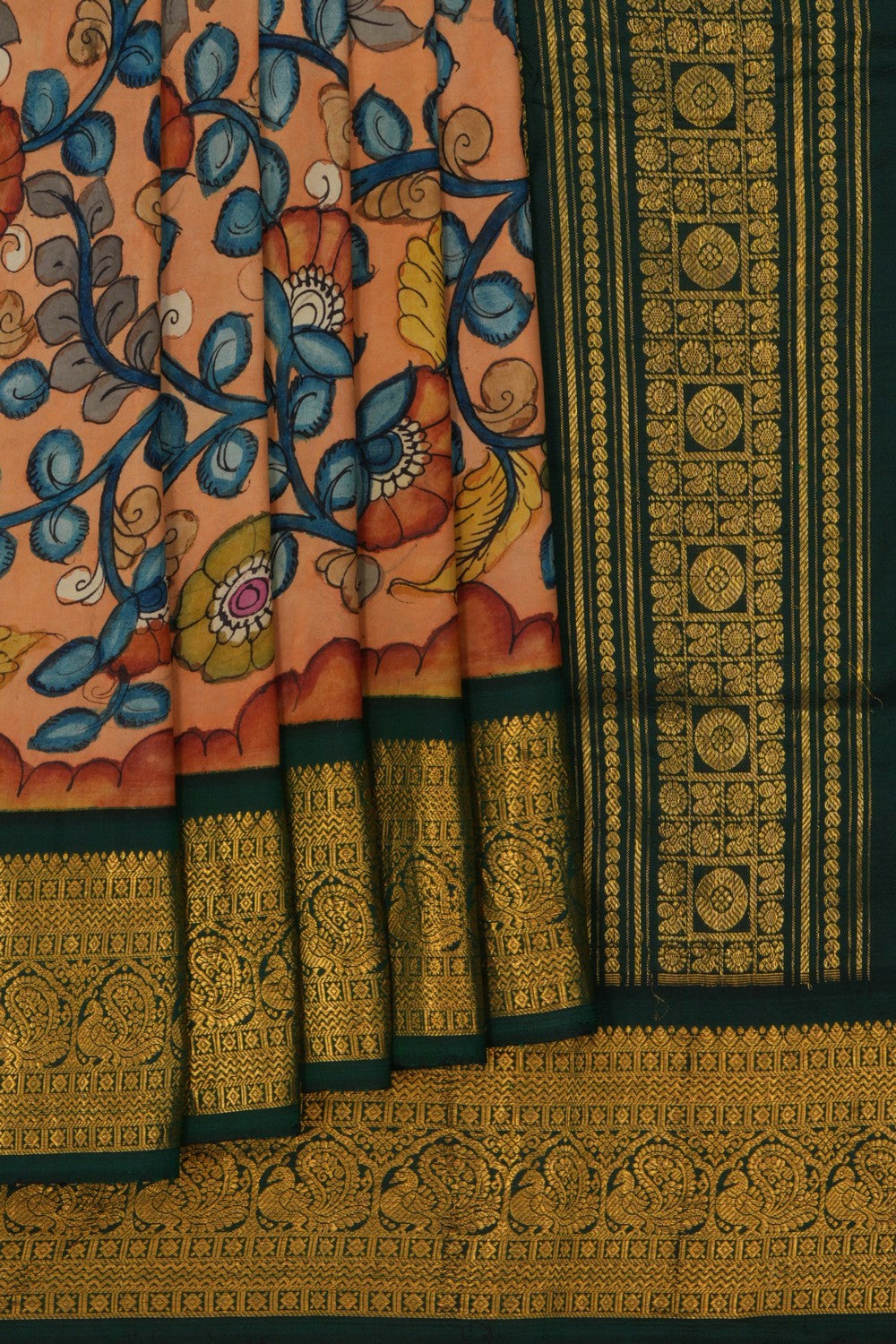 Image of Kalamkari Floral Saree