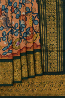 Image of Kalamkari Floral Saree