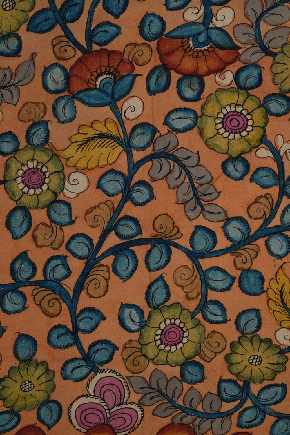 Kalamkari Floral Saree