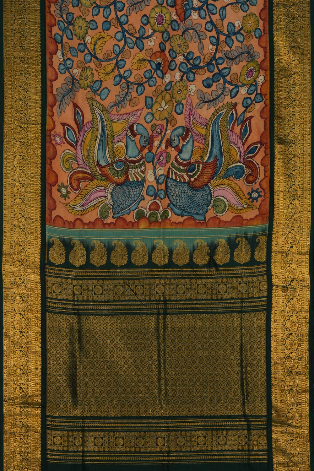 Image of Kalamkari Floral Saree