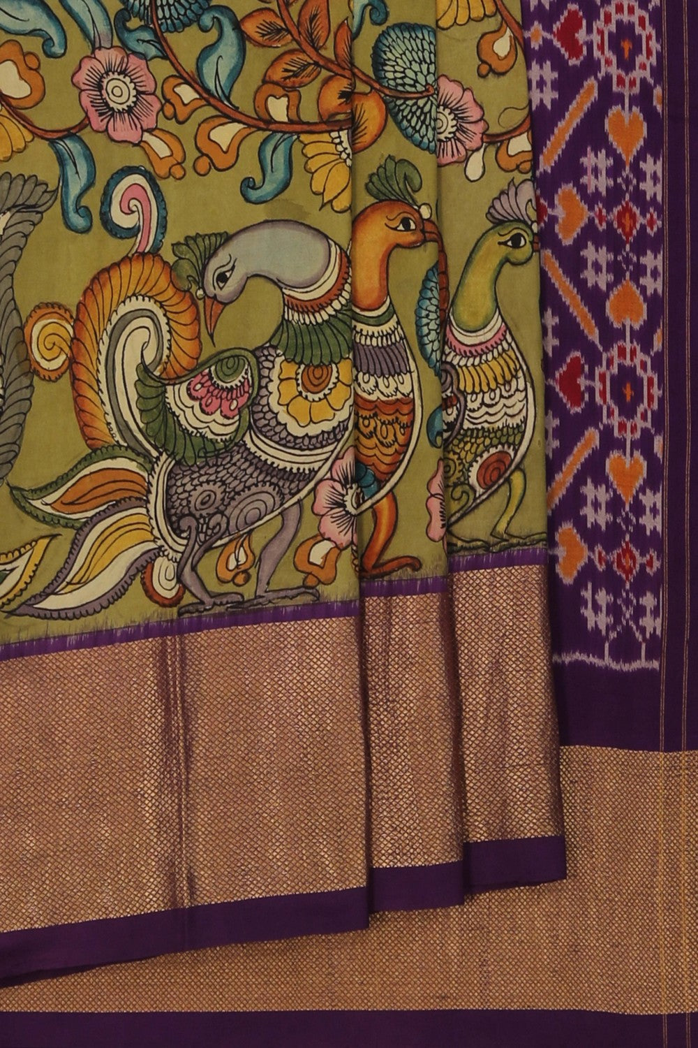 Kalamkari Floral Saree