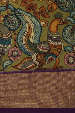 Image of Kalamkari Floral Saree