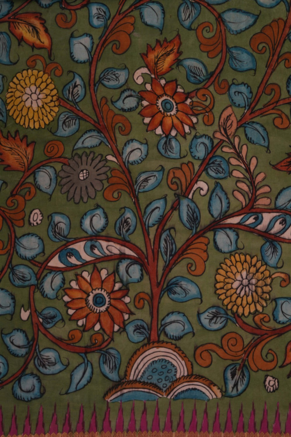Image of Kalamkari Floral Saree