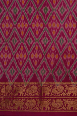 Image of Kalamkari Floral Saree