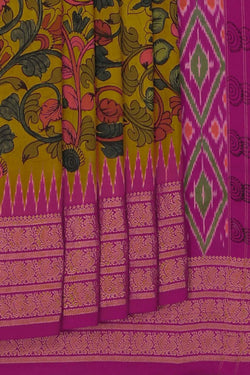 Image of Kalamkari Floral Saree