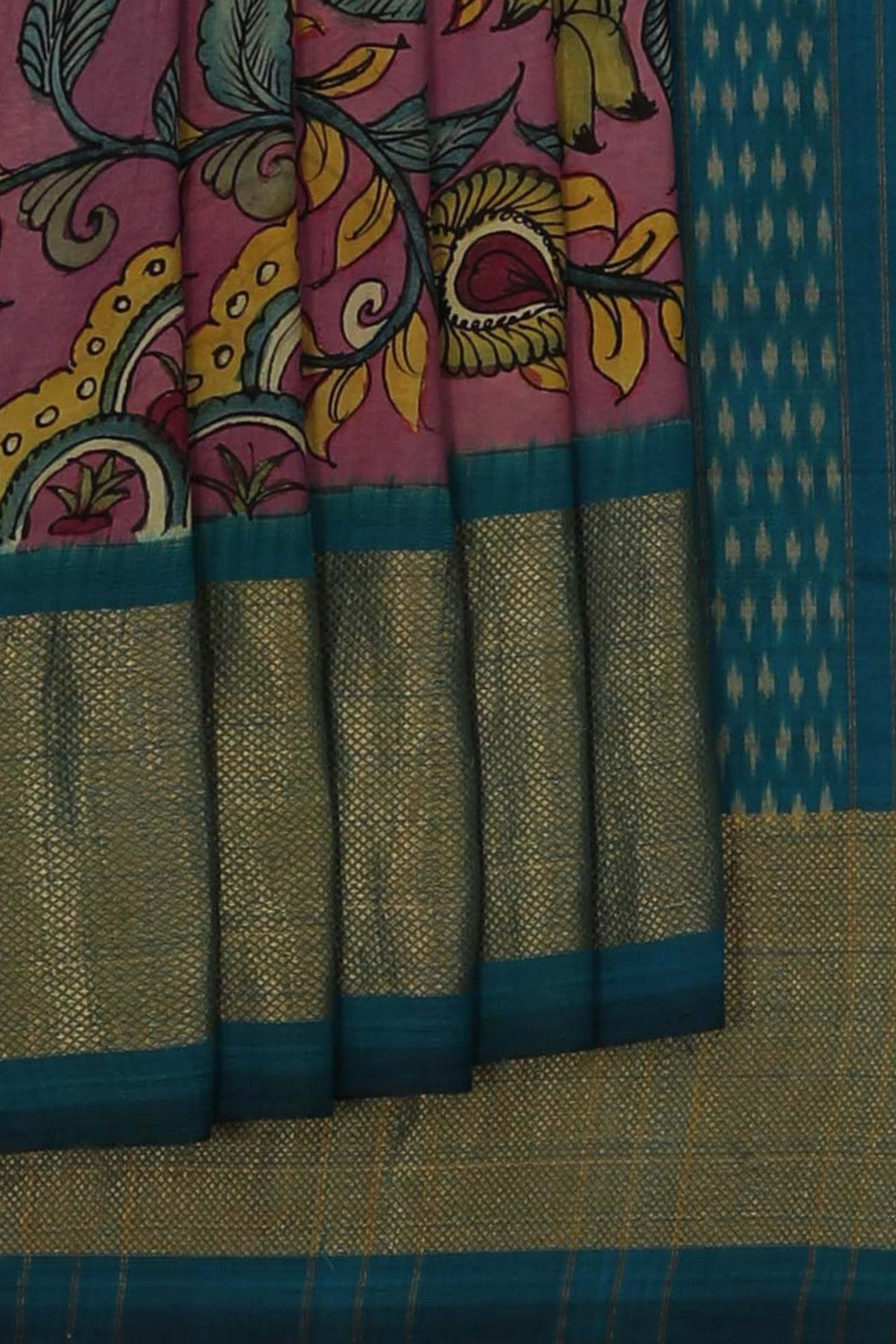 Image of Kalamkari Floral Saree