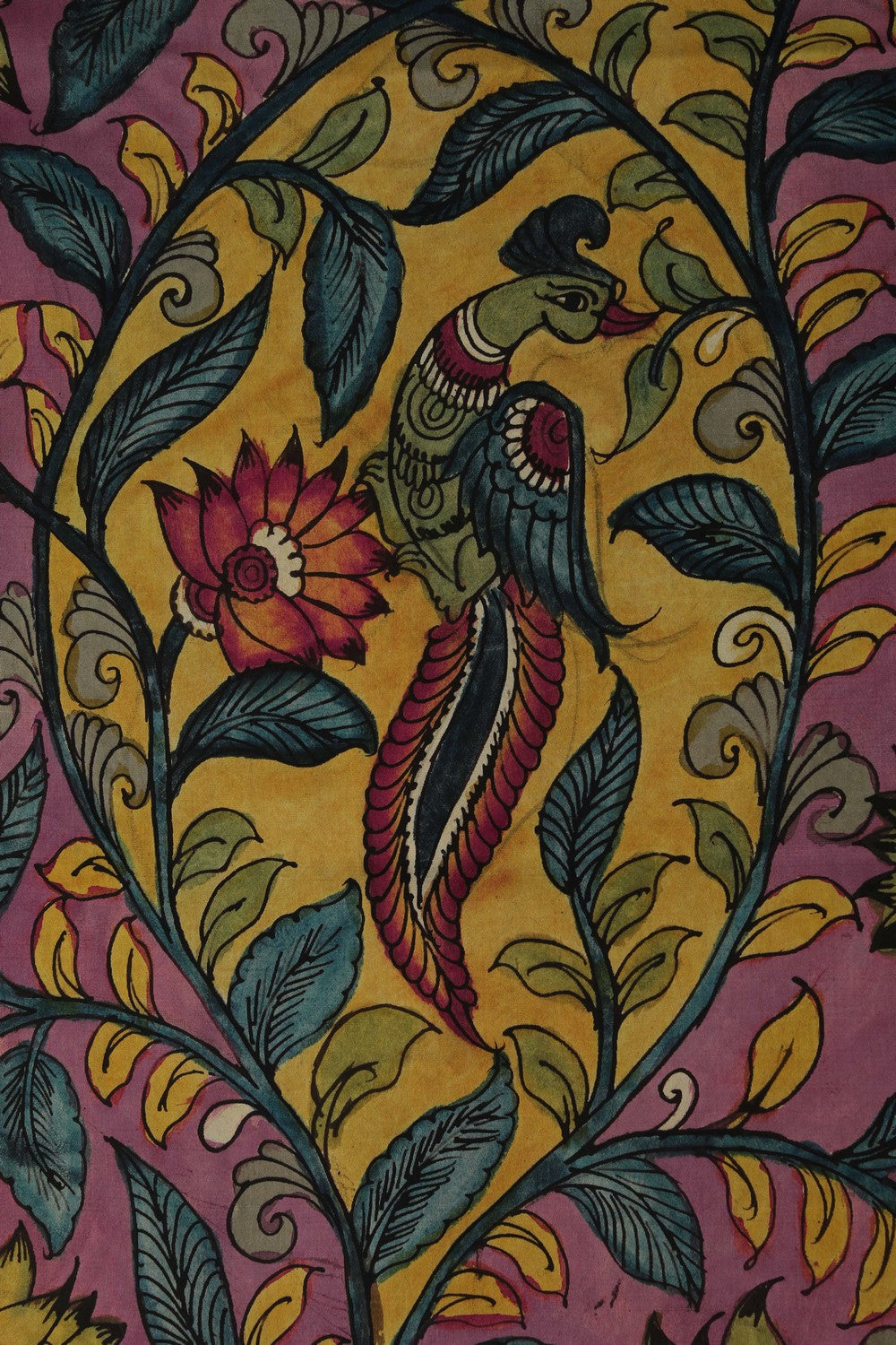 Image of Kalamkari Floral Saree