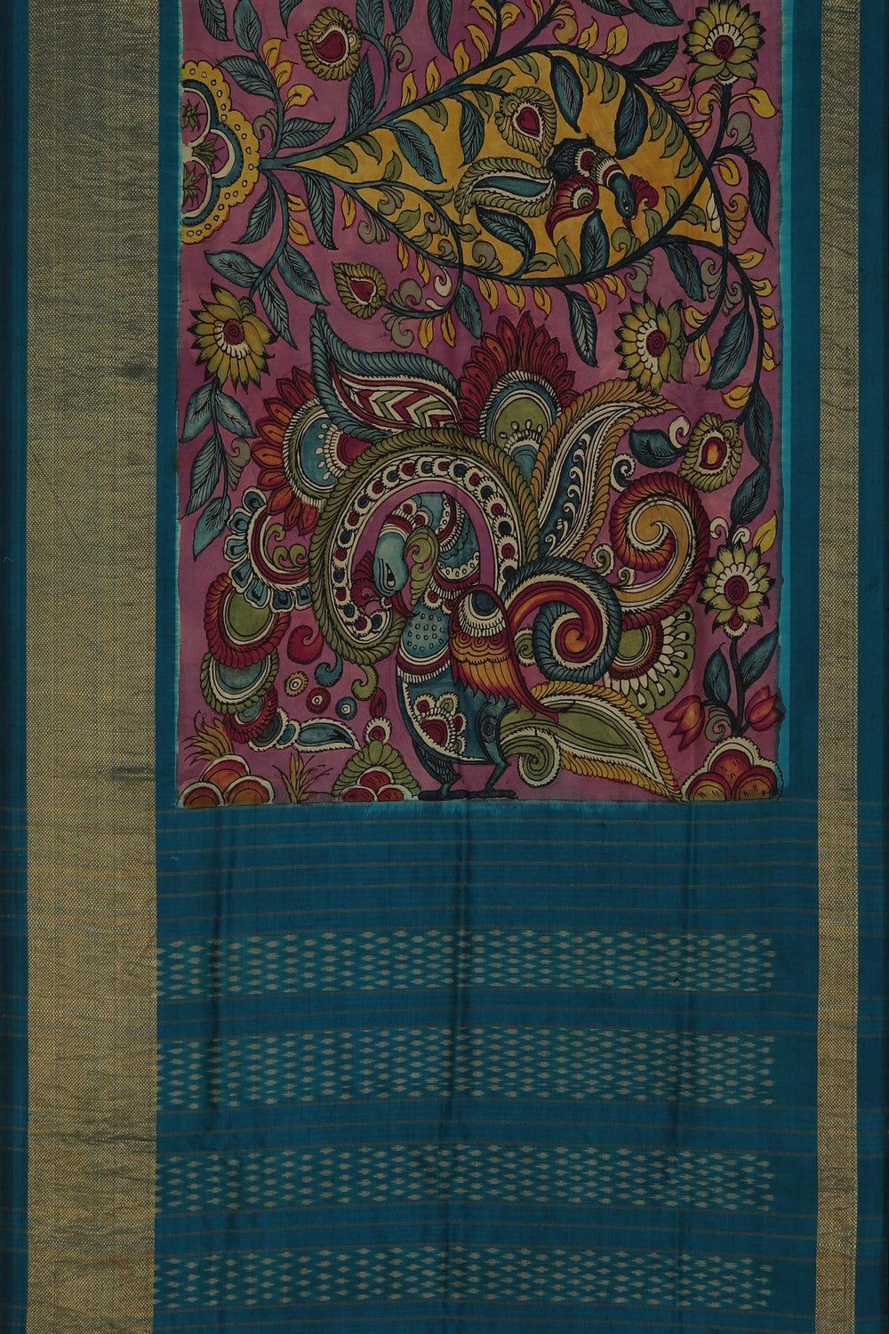 Image of Kalamkari Floral Saree