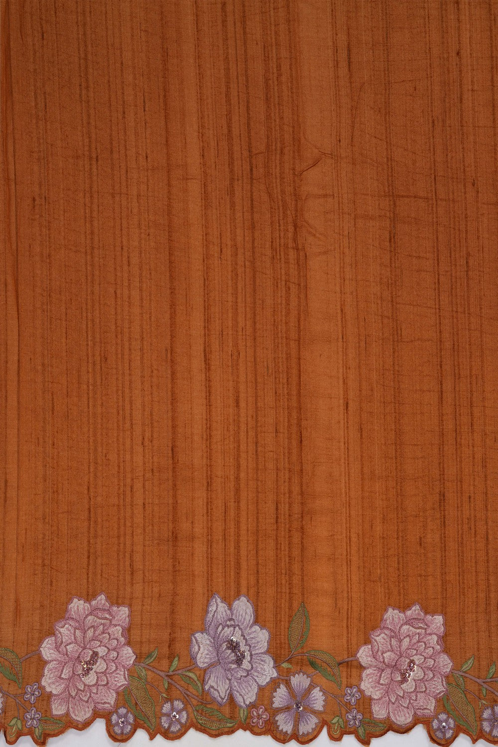 Image of Tussar Silk Brown Saree