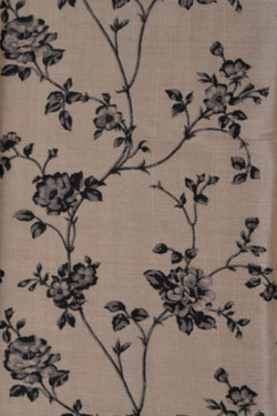 Image of Tussar Silk Off White Saree