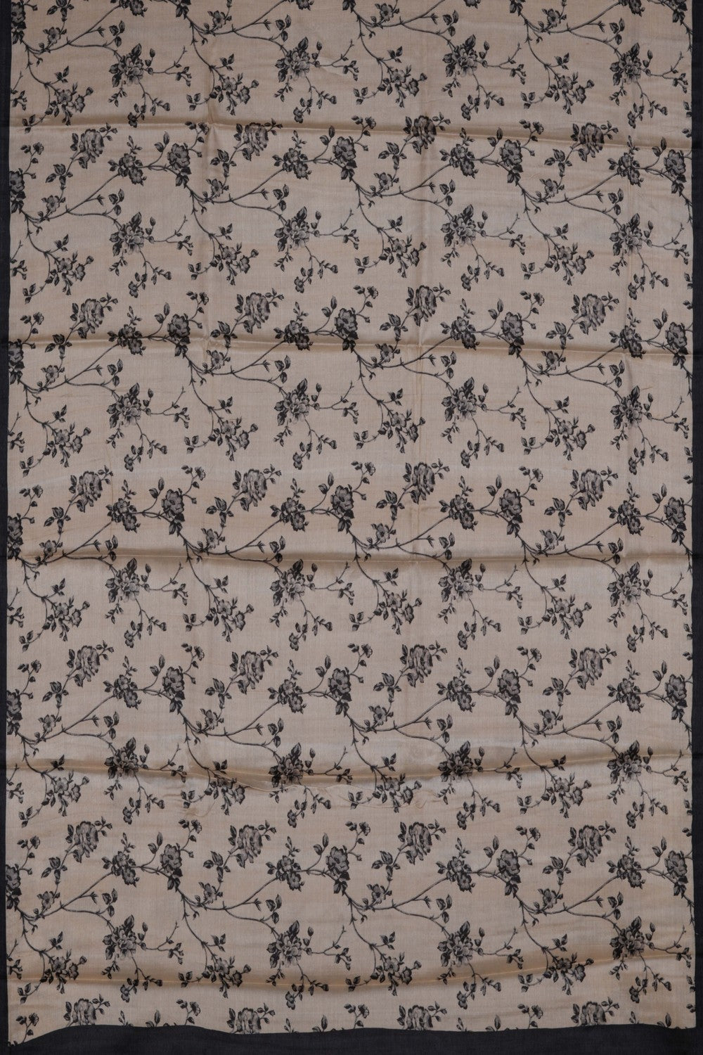 Tussar Silk Off White Saree