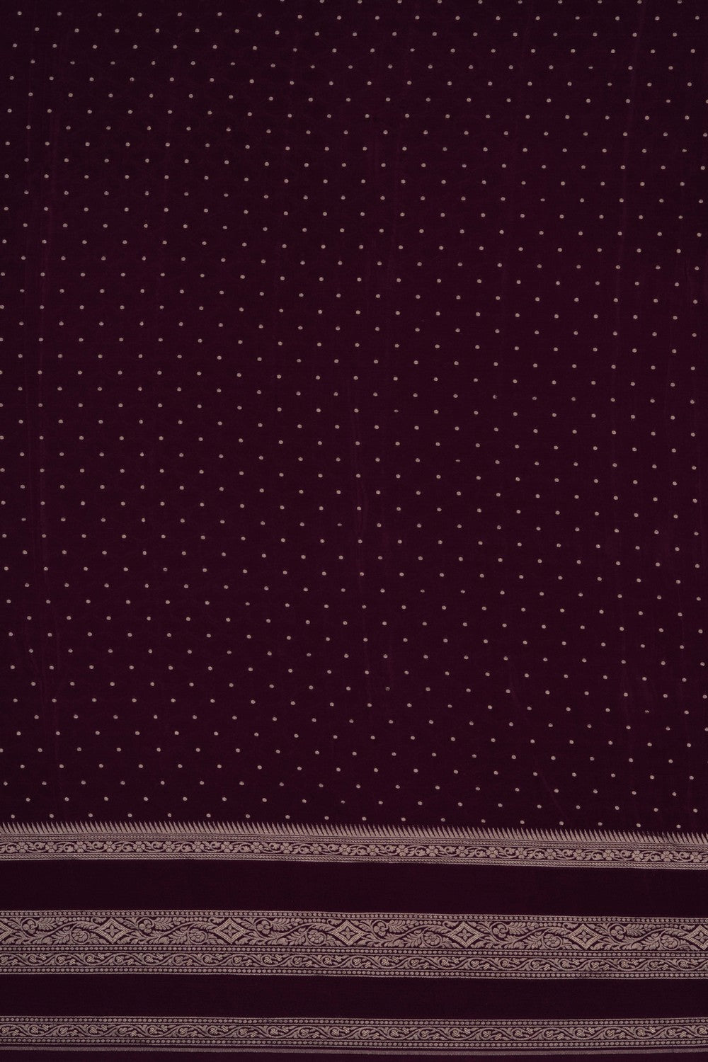 Banarasi Crepe Purple Saree