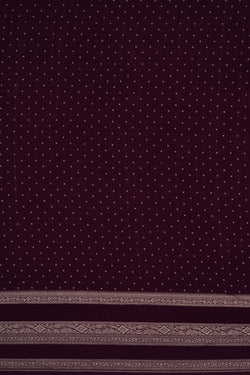 Image of Banarasi Crepe Purple Saree