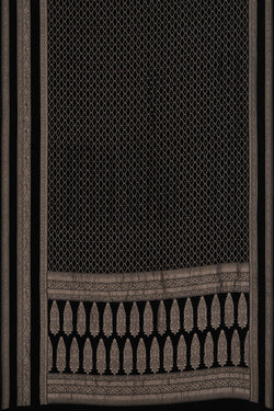Image of Banarasi Crepe Black Saree