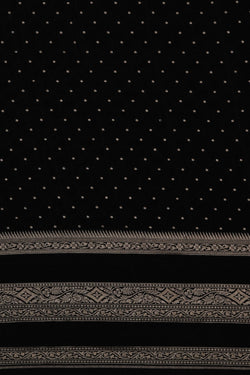 Image of Banarasi Crepe Black Saree