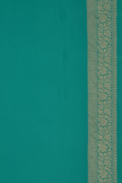 Image of Banarasi Georgette Sea Green Saree
