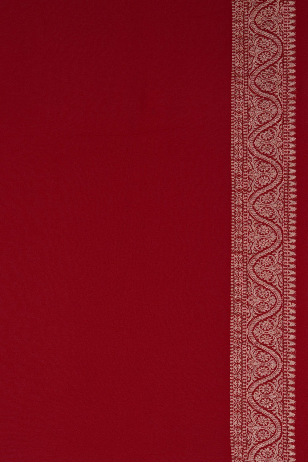 Banarasi Georgette Red Saree