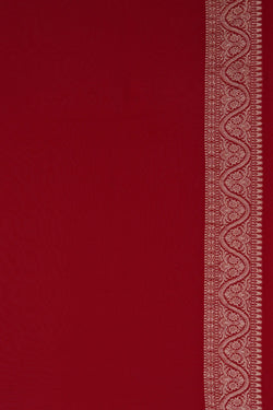Image of Banarasi Georgette Red Saree