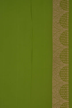 Image of Banarasi Georgette Green Saree