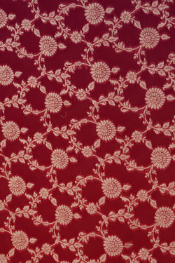 Image of Banarasi Georgette Red Saree