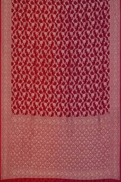Image of Banarasi Georgette Red Saree