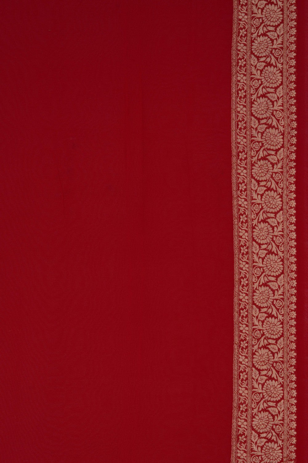 Banarasi Georgette Red Saree