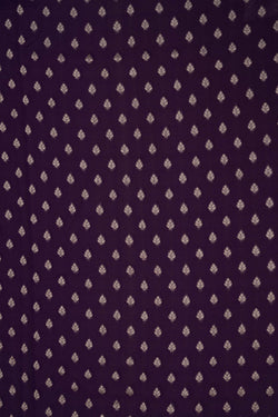 Image of Banarasi Georgette Purple Saree