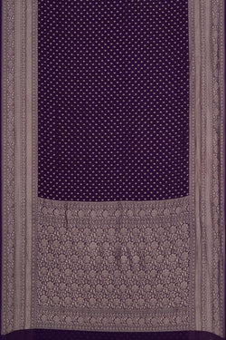 Image of Banarasi Georgette Purple Saree