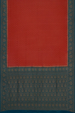 Image of Banarasi Crepe Silk Peach Saree