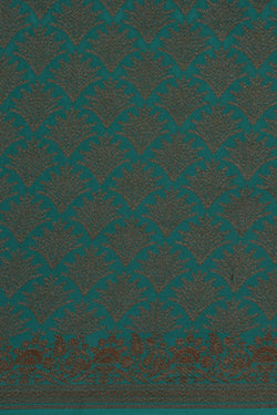 Image of Banarasi Crepe Silk Sea Green Saree
