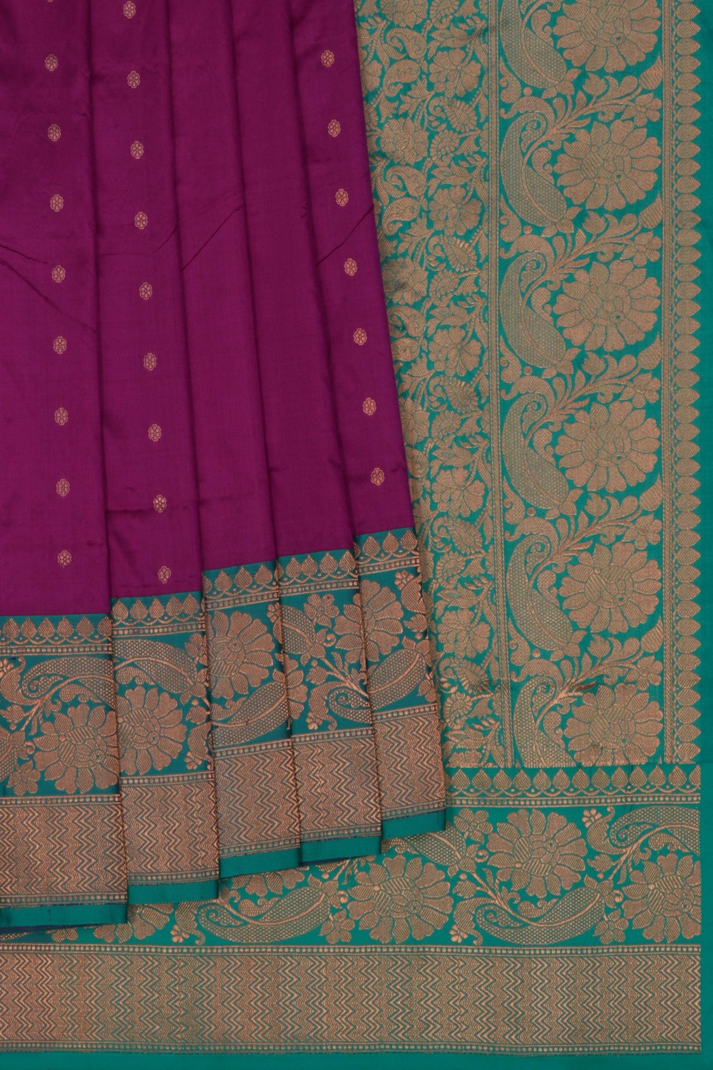 Image of Banarasi Katan Silk Magenta Pink Saree