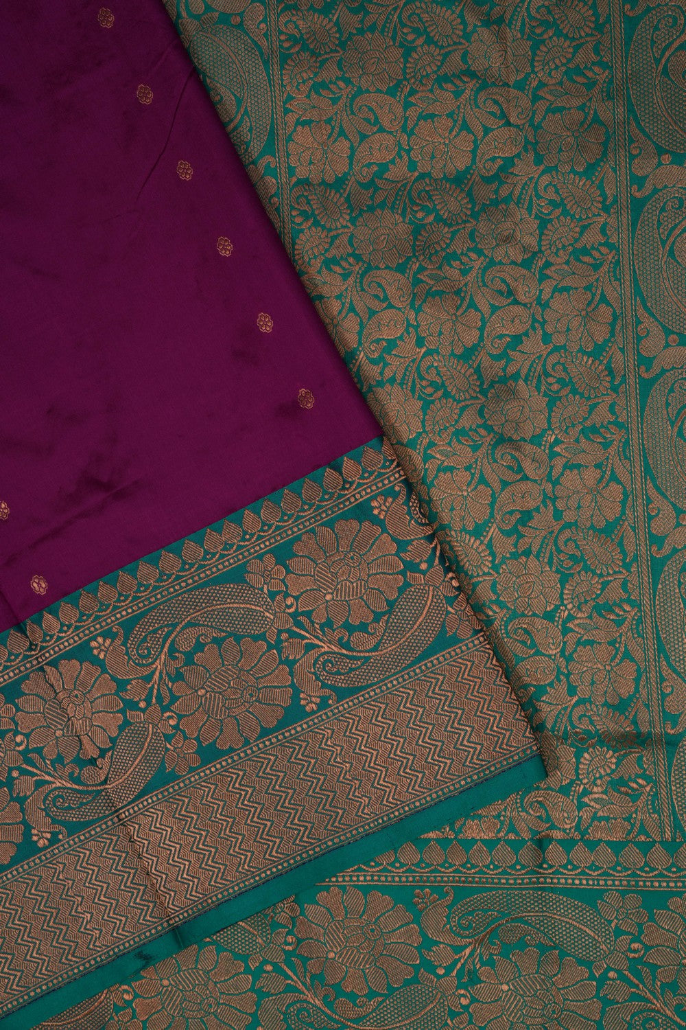 Image of Banarasi Katan Silk Magenta Pink Saree