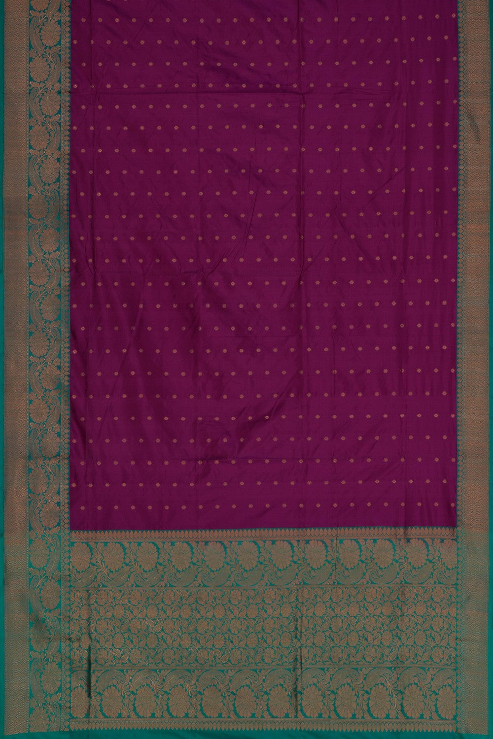 Image of Banarasi Katan Silk Magenta Pink Saree