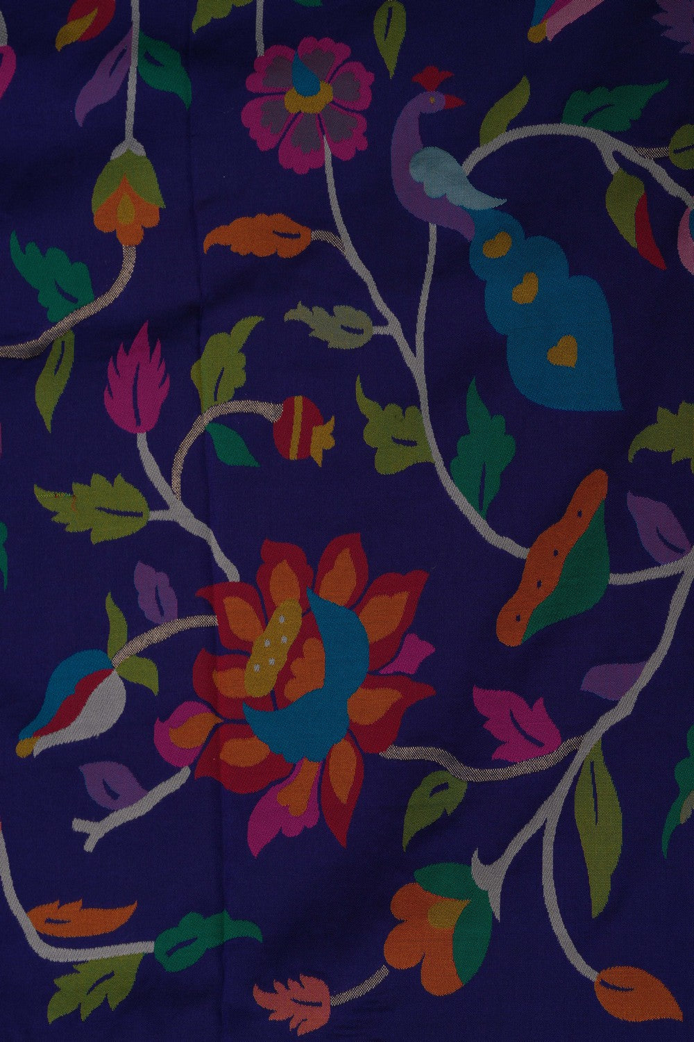 Paithani Navy Blue Saree