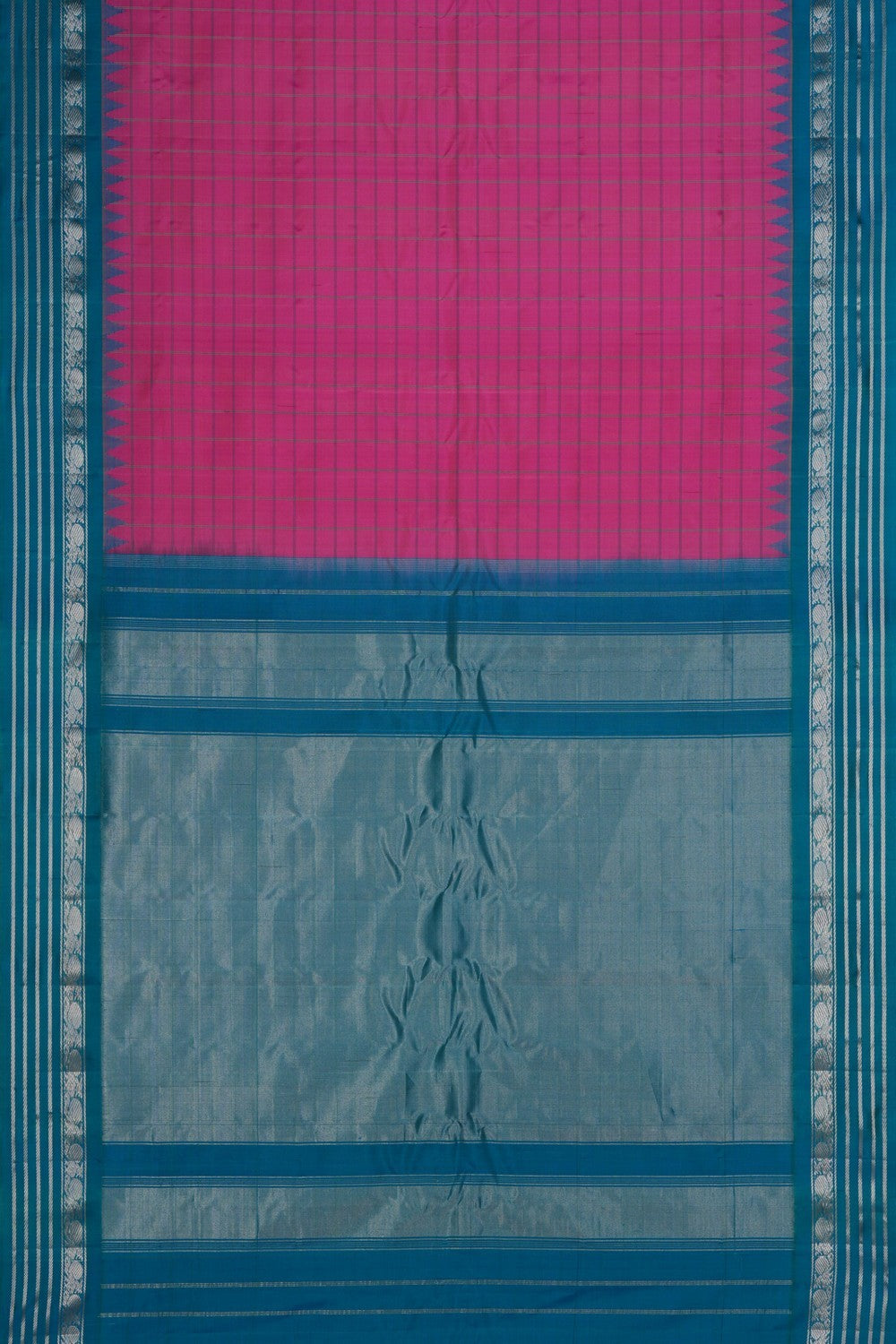 Gadwal Silk Pink Saree