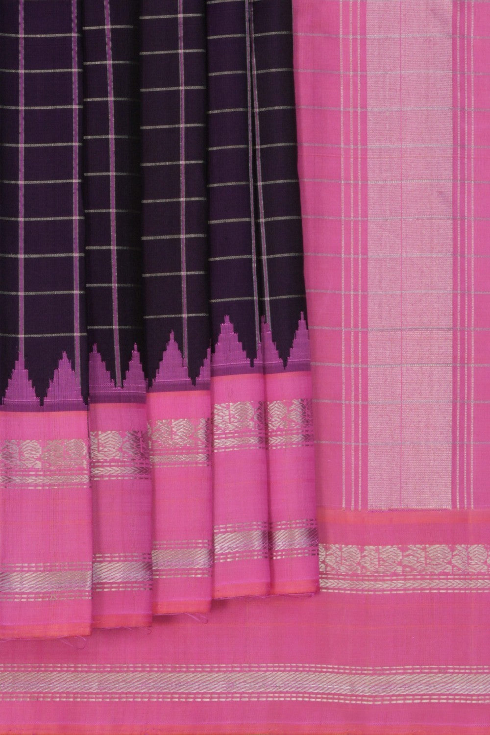 Gadwal Silk Purple Saree