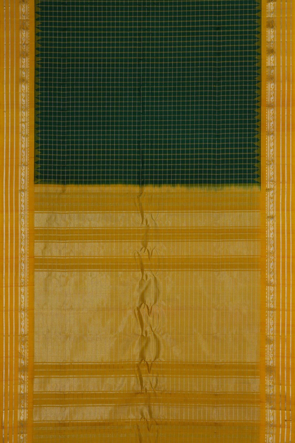 Image of Gadwal Silk Green Saree