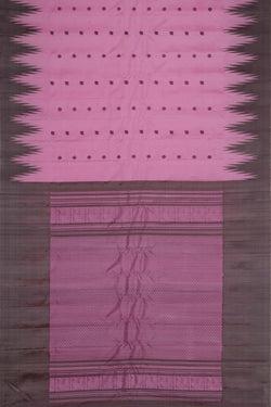 Image of Gadwal Silk Pink Saree