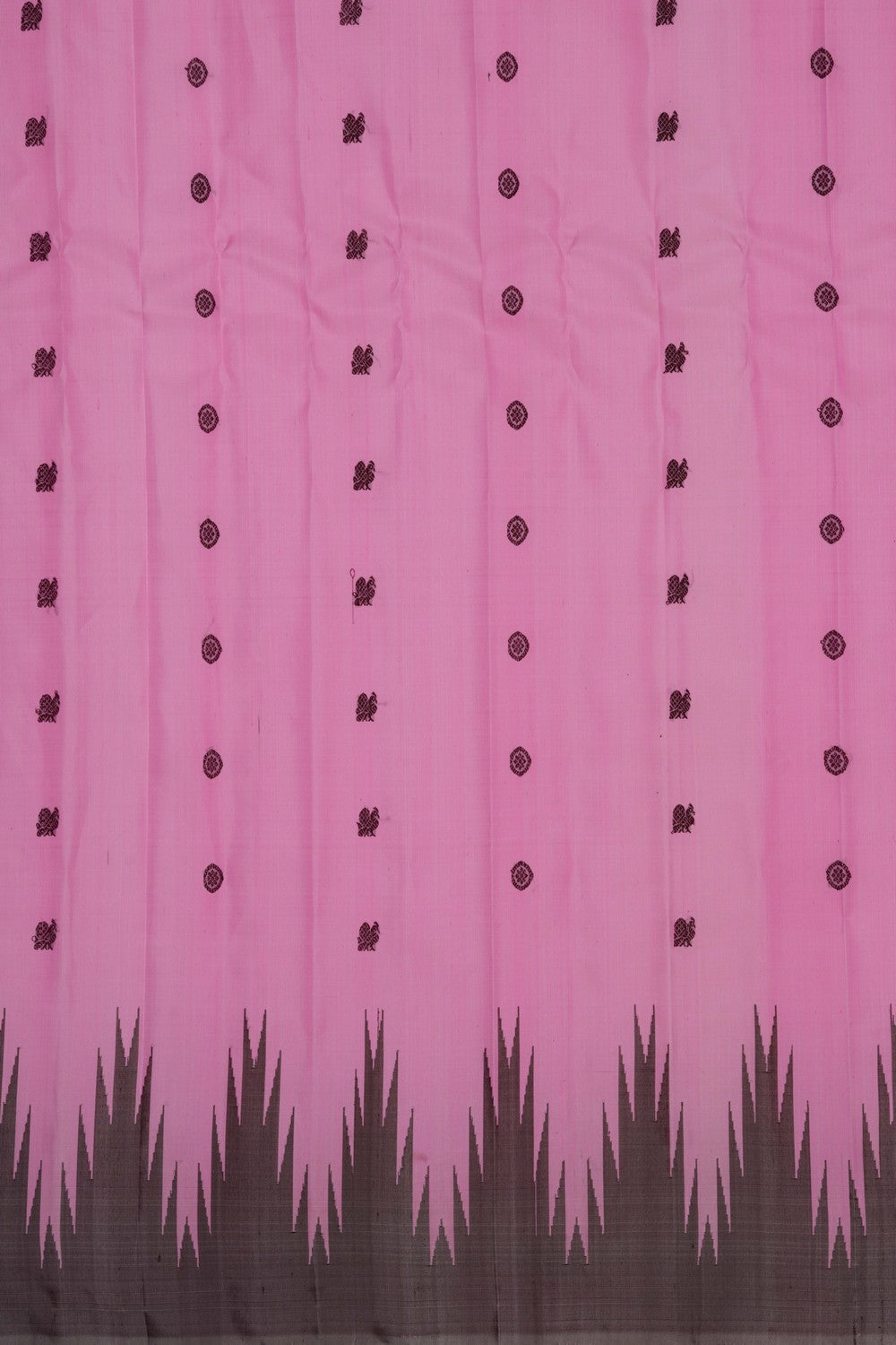 Image of Gadwal Silk Pink Saree