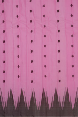 Image of Gadwal Silk Pink Saree