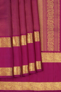 Image of Gadwal Pattu Magenta Pink Saree