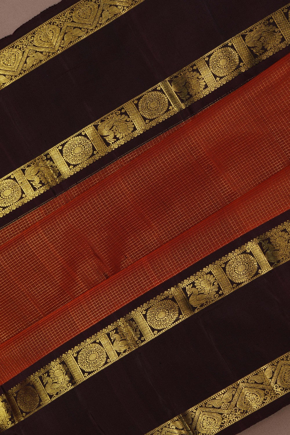 Gadwal Pattu Orange Saree