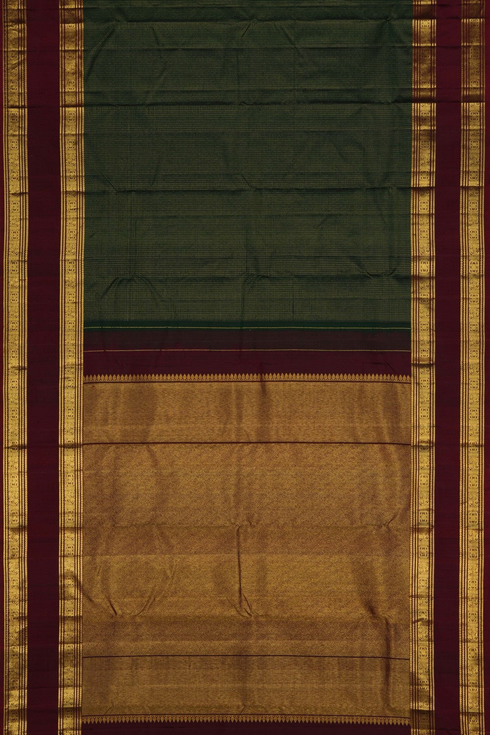 Gadwal Pattu Green Saree