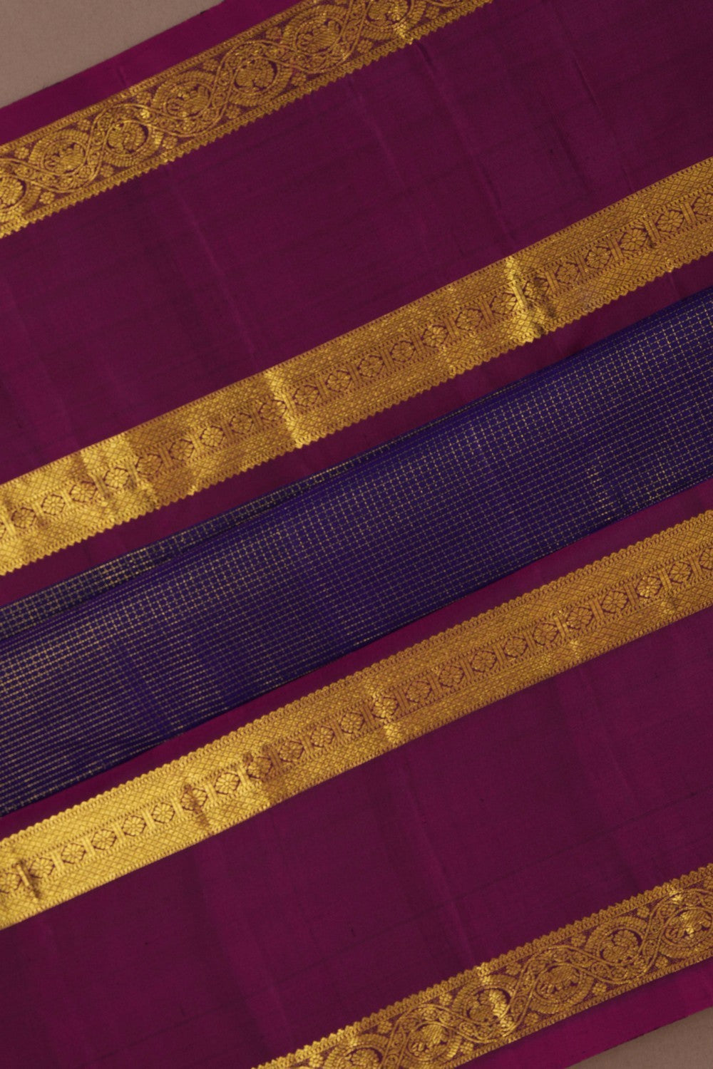 Gadwal Pattu Purple Saree